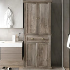 Armoire de rangement moderne à double porte et un tiroir