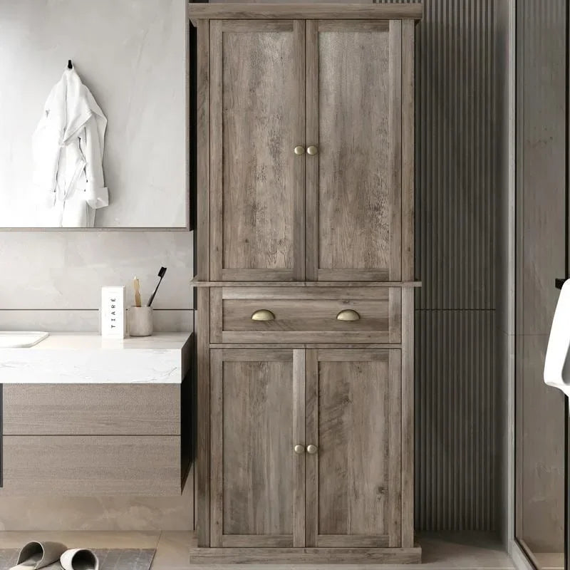 Armoire de rangement moderne à double porte et un tiroir