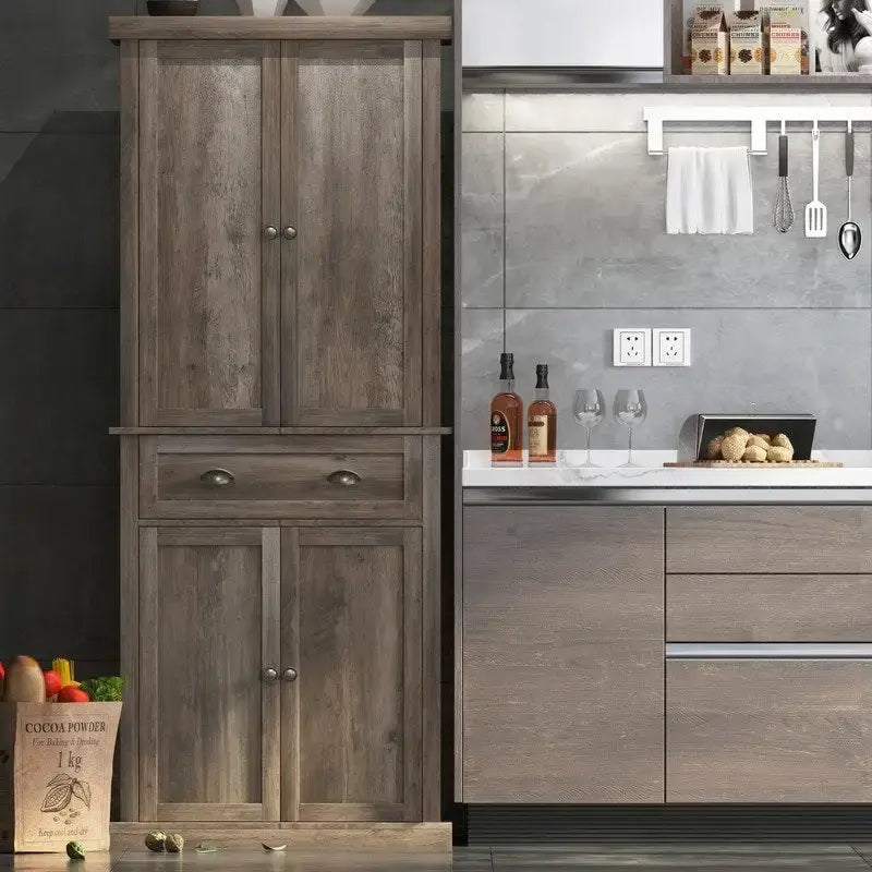 Armoire de rangement moderne à double porte et un tiroir