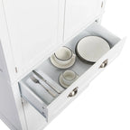Armoire de rangement moderne à double porte et un tiroir
