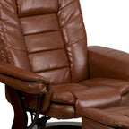 Fauteuil inclinable contemporain en similicuir LeatherSoft