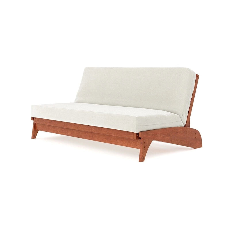 Cadre de futon Queen – Chêne/Merisier/Espresso/Gris | Mural | 2 personnes | Capacité de 250 kg