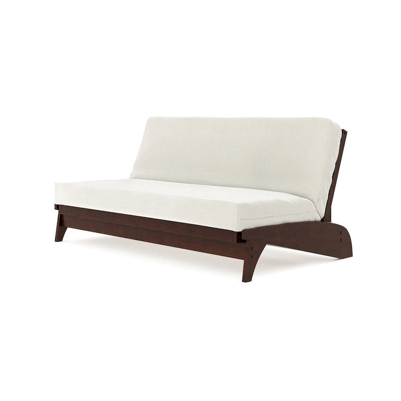 Cadre de futon Queen – Chêne/Merisier/Espresso/Gris | Mural | 2 personnes | Capacité de 250 kg