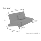 Cadre de futon Queen – Chêne/Merisier/Espresso/Gris | Mural | 2 personnes | Capacité de 250 kg