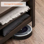 Meuble TV pour Téléviseur 75 Pouces, Table Console, Centre de Divertissement en Bois