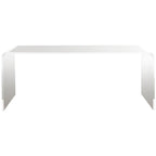 Table basse Alfredine en acrylique transparent - 35,4 x 17,7 x 13,8 - 35Lx18Px14H