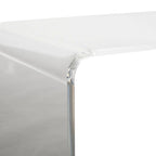 Table basse Alfredine en acrylique transparent - 35,4 x 17,7 x 13,8 - 35Lx18Px14H
