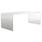 Table basse Alfredine en acrylique transparent - 35,4 x 17,7 x 13,8 - 35Lx18Px14H