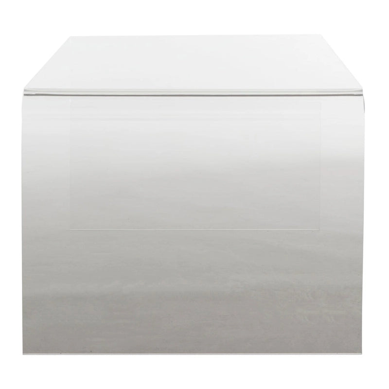 Table basse Alfredine en acrylique transparent - 35,4 x 17,7 x 13,8 - 35Lx18Px14H