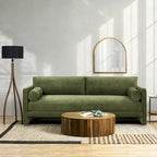  Lea 90 Sofa - Includes 2 Bloster Pillows and Removable Cushion Covers
