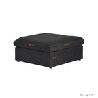 Ensemble de 3 canapés de salon, canapé de salon moderne avec pouf de rangement