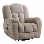 Fauteuil inclinable releveur électrique avec chauffage, massage et port USB