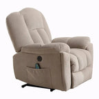 Fauteuil inclinable releveur électrique avec chauffage, massage et port USB