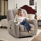 Fauteuil inclinable releveur électrique avec chauffage, massage et port USB
