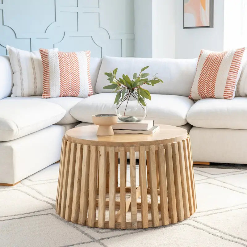 Asche Natural Mango Wood Coffee Table