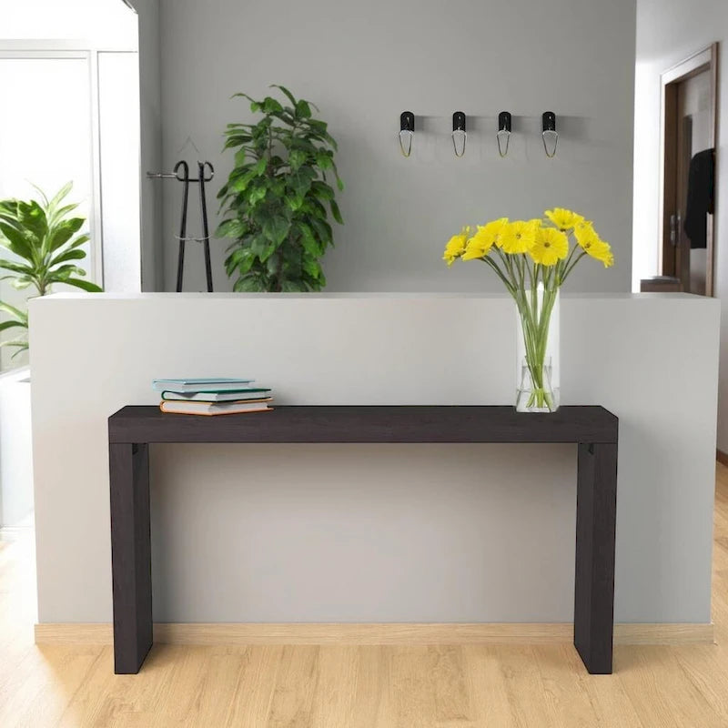   Black Wood Veneer Dillon Console Table