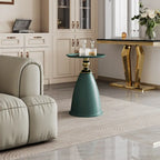 Table d'appoint de luxe en fer, table d'appoint ronde minimaliste pour petit espace