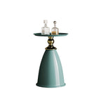 Table d'appoint de luxe en fer, table d'appoint ronde minimaliste pour petit espace