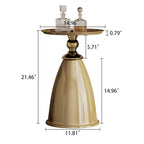 Table d'appoint de luxe en fer, table d'appoint ronde minimaliste pour petit espace