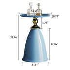 Table d'appoint de luxe en fer, table d'appoint ronde minimaliste pour petit espace