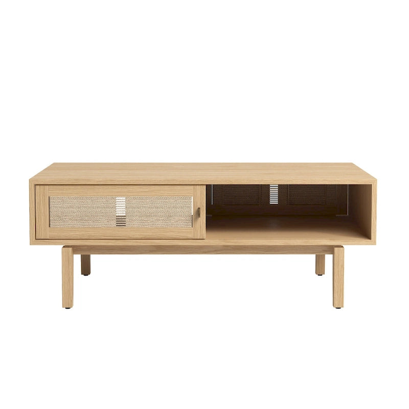 Table basse en bois de chêne Lucas pour salon