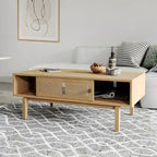 Table basse en bois de chêne Lucas pour salon