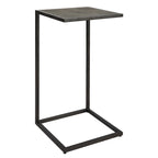 Table d'appoint en fer noir antique et galuchat par