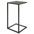 Table d'appoint en fer noir antique et galuchat par