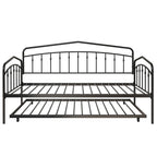 Calantha – Lit de repos double moderne en métal avec lit gigogne, canapé-lit peu encombrant, par