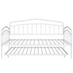 Calantha – Lit de repos double moderne en métal avec lit gigogne, canapé-lit peu encombrant, par